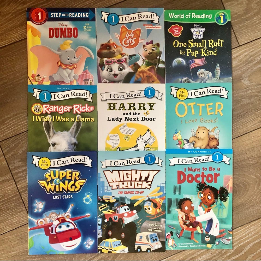 Lot of 9 - I Can Read Books - Level 1